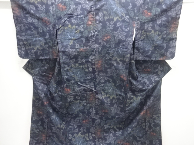 Japanese Kimono / Tsumugi Omeshi Silk